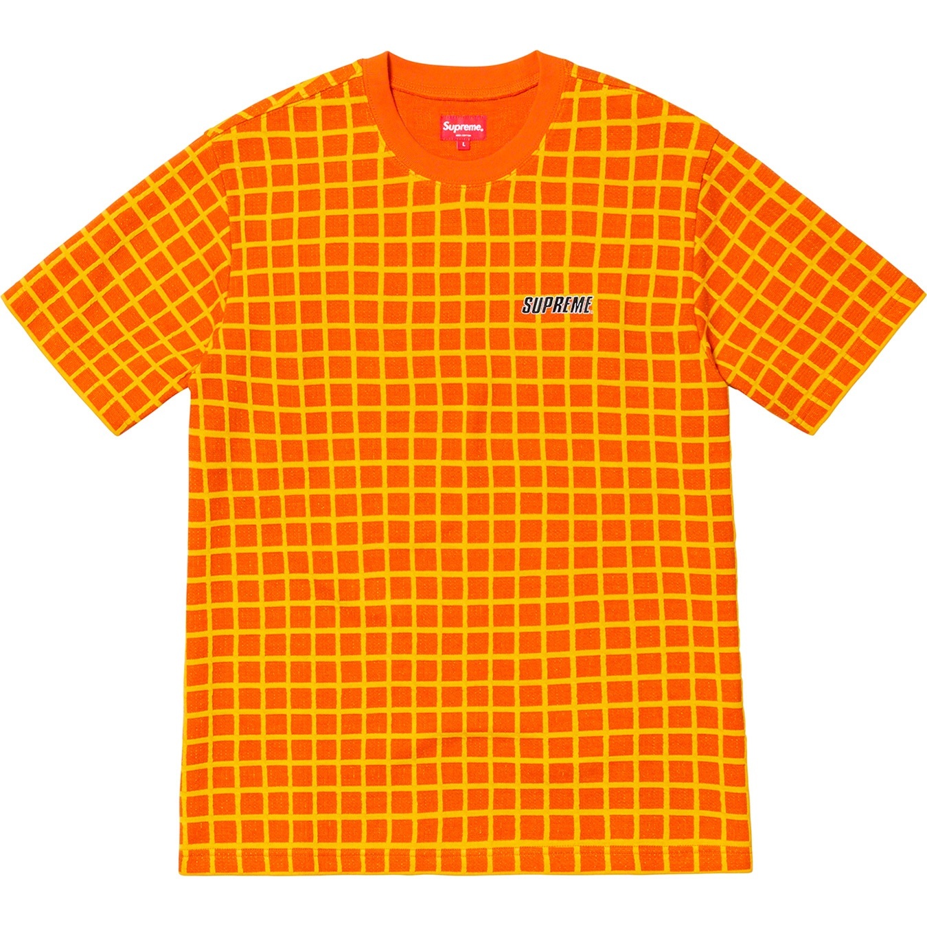 Grid Jacquard S/S Top view 3